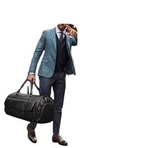 Sac de voyage pour vêtements BSCI, sac de voyage 2 en 1 en PU tendance pour suspendre les vêtements, sac de voyage pour costume - Product Image 6