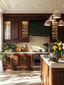 Fabricante de Gabinetes de Cocina Modernos OEM ODM, Isla Modular Personalizada, Gabinete de Despensa de Madera Maciza/MDF/<span class=keywords><strong>OSB</strong></span>/Melamina - Product Image 4