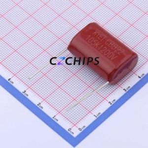 Condensador de película de polipropileno (CBB) KP105K3L2701, componente de montaje en orificio (THT), P=27.5mm, 1uF, 10%, 1.2kV - Product Image 1