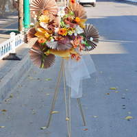 Support de panier à fleurs en métal, trépied, décorations de mariage, centres de table, arrangement de célébration, support de fleurs, support de chemin de mariage