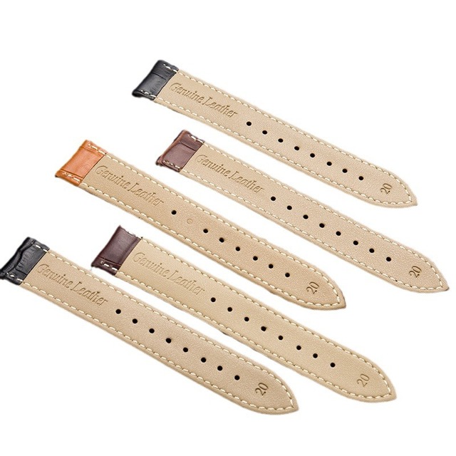 Unisex High Quality First-Layer Calfskin Pin Buckle Watch Strap Breathable Genuine Leather Ready-Made Accessories Charm