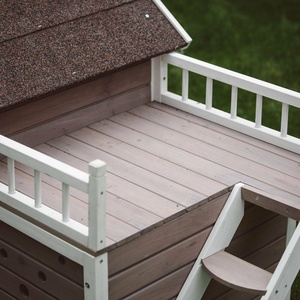 Niche en bois moderne pour chien, abri pour l'hiver, avec fenêtre de porche, maison/extérieur, offre spéciale - Product Image 2