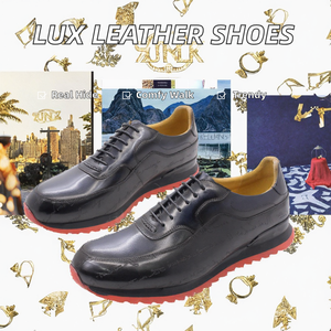 Zapatillas Deportivas Casuales de Cuero de Primera Calidad Hechas a Mano para Hombre, con Cordones Personalizados, Impresión Láser, Cómodas para Caminar, para Primavera - Product Image 3