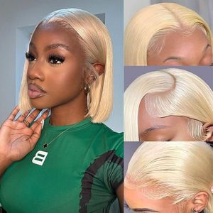 Perruques Courtes <span class=keywords><strong>Bob</strong></span> Blondes 613 avec Dentelle Transparente, 100% Cheveux Humains Vierges Remy, 1 Pièce <span class=keywords><strong>Marque</strong></span> XS <span class=keywords><strong>pour</strong></span> Femmes, Vente en Gros Fournisseur - Product Image 3