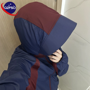 QZFSO Custom Streetwear <b>Lightweight</b> Mesh Zip up Windbreaker Breathable Quick-dry Polyester Sun Protection <b>Jacket</b> With Hood - Product Image 5