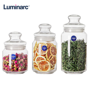 Verres <span class=keywords><strong>Luminarc</strong></span> 0,5L 0,75L 1L16 oz Pots <span class=keywords><strong>en</strong></span> <span class=keywords><strong>verre</strong></span> <span class=keywords><strong>avec</strong></span> couvercles Épices de cuisine Pot à fruits secs - Product Image 1