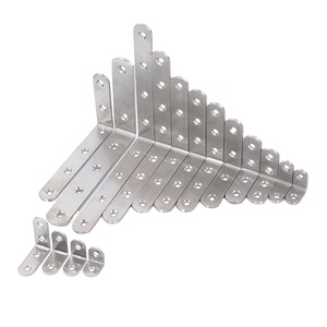 Soportes de soporte de muebles de acero/acero inoxidable personalizados al por mayor soportes de esquina de 90 grados en forma de L de Metal para muebles - Product Image 4