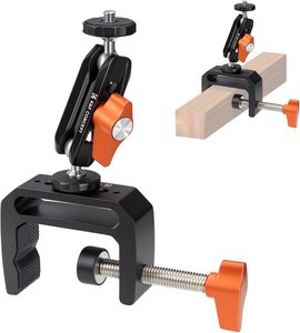 K&F CONCEPT Super Clamp Bureau con Brazo Mágico 360 °   1/4" 3/8" |   Soporte de Cámara con Doble Rótula, Soporte para Monitor MS-38 - Product Image 4