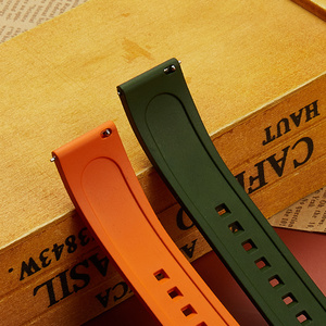 <span class=keywords><strong>Correa</strong></span> de reloj de goma FKM de lujo con liberación rápida Compatible con Rolx Omga S Watch 20 <span class=keywords><strong>22mm</strong></span> accesorios de <span class=keywords><strong>correa</strong></span> de reloj impermeables - Product Image 2