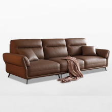 Sofá Recto para Sala de Estar Pequeña, Sofá de Cuero Suave Minimalista Italiano, Juego de Sofás de Cuero Ecológico para el Hogar - Product Image 2