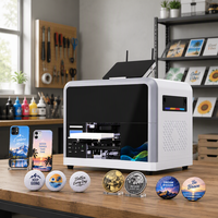 Printer UV Flatbed Otomatis Format Kecil A5 untuk Kustomisasi Casing Ponsel dan Power Bank dengan Head F1080