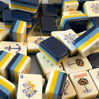 Tuiles de Mahjong de Qualité Supérieure Personnalisables – Jeu de Table 4 Joueurs pour des Soirées Classiques à la Maison