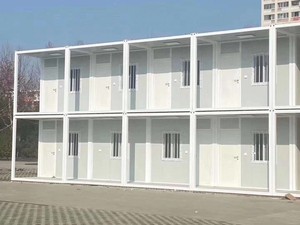 A due piani contenitore ufficio prefabbricato dormitorio modulare Mobile in acciaio <span class=keywords><strong>Casa</strong></span> pieghevole <span class=keywords><strong>Casa</strong></span> <span class=keywords><strong>Casa</strong></span> contenitore Design per uso ufficio - Product Image 2