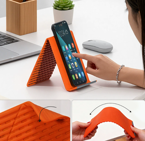 Support de téléphone pliable en silicone pour visualisation mains libres pour bébés, support universel portable multi-usages pour les employés de bureau - Product Image 3