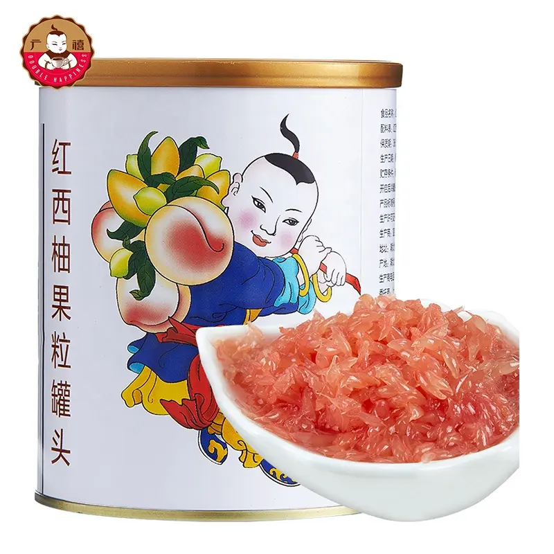China Top 10 Canned Fruit Canned Grapefruit Syrup for Bubble tea and Dessert
