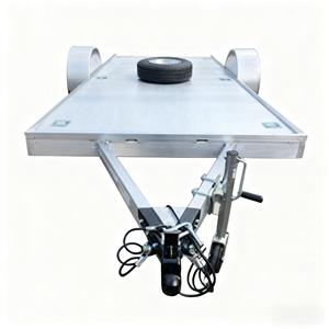 <span class=keywords><strong>Remolque</strong></span> de coche de eje de piso de acero de inclinación completa personalizado para transporte agrícola con alta productividad - Product Image 3