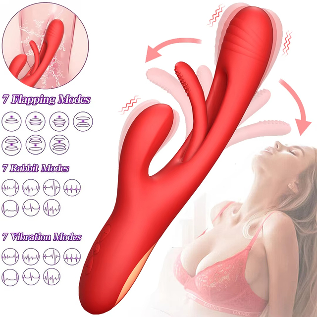 Promotion Powerful Patting Flapping Vibrator for Women Clitoris Sucker G Spot Stimulator Sex Toy Female Rabbit Sucking Vibrators