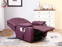 Geeksofa Housse en cuir pour meubles Style européen Fauteuil inclinable multi-positions réglable pour personnes âgées