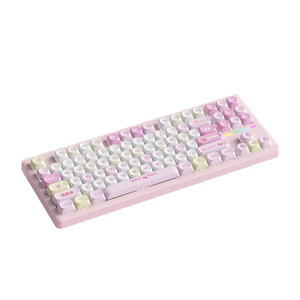 Xinmeng S87Pro 맞춤형 기계식 키보드 화이트 저 지연 핫 스왑 가능 ARGB 3 모드 게임 및 사무실 DIY - Product Image 4