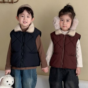 Automne et hiver <span class=keywords><strong>gilet</strong></span> rembourré pour enfants garçons et filles <span class=keywords><strong>gilet</strong></span> doublé polaire 2025 nouveau Style d'hiver épaissi bébé <span class=keywords><strong>gilet</strong></span> veste - Product Image 5