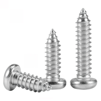 Spot 304 Stainless Steel Round Head Self Tapping Screws Mini Fasteners Metric M1 M2 M3 M4 M5 M6 Sheet Metal