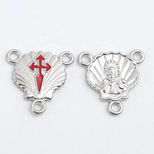 Centro <span class=keywords><strong>de</strong></span> mesa del Zodíaco <span class=keywords><strong>de</strong></span> Saint James, cruzado <span class=keywords><strong>de</strong></span> concha <span class=keywords><strong>de</strong></span> vieiras, Camino <span class=keywords><strong>de</strong></span> <span class=keywords><strong>Santiago</strong></span>, Rosary - Product Image 2