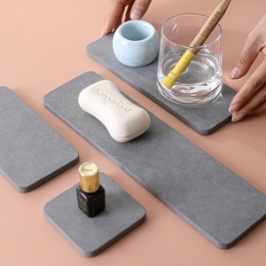 Diatomite Coaster Nova Água Absorvendo Rapidamente Instantânea Seco Cup Mat Diatomáceas Terra Pedra Sink Titular Bandeja - Product Image 6