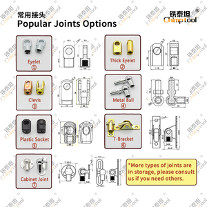 1PC khí mùa xuân thép không gỉ 316 thủy lực nâng hỗ trợ thanh phổ sốc hấp thụ cho RV giường thuyền muối biển - Product Image 6