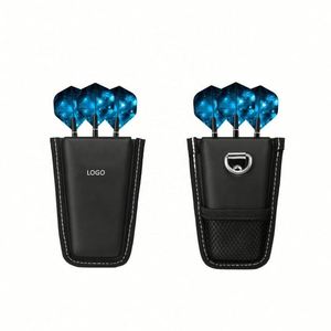 กระเป๋าใส่ลูกดอกแบบแข็ง EVA ดีไซน์ล้ำสมัย พร้อมโลโก้สั่งทำพิเศษ  วัสดุหนัง สำหรับใส่ลูกดอกปลายเหล็ก บรรจุได้ 1 ชุด  สีดำ - Product Image 6