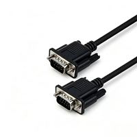 Cable Serial DB9 de Cobre Libre de Oxígeno, Conexión RS232 Macho-Macho, para Máquina de Grabado, Núcleo de Nueve Pines, Conexión COM Cruzada