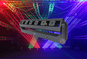 Dj Laser Light 6 Eye Full Color Rgb <span class=keywords><strong>Led</strong></span> <span class=keywords><strong>bar</strong></span> Stage <span class=keywords><strong>Led</strong></span> Lights pour Mariage Laser Show Disco Night Club Église - Product Image 6