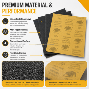 Papel <span class=keywords><strong>de</strong></span> <span class=keywords><strong>Lija</strong></span> Impermeable <span class=keywords><strong>de</strong></span> Carburo <span class=keywords><strong>de</strong></span> Silicio, Grano P60-3000, Papel <span class=keywords><strong>de</strong></span> <span class=keywords><strong>Lija</strong></span> al <span class=keywords><strong>Agua</strong></span> <span class=keywords><strong>para</strong></span> Preparación <span class=keywords><strong>de</strong></span> Superficies, Lijado y Pulido - Product Image 3