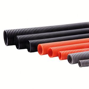 Parlmu Conduit de protection de câbles industriel blanc, anti-flamme, résistant à la corrosion, en PE PA PP, perforé, ondulé et massif - Product Image 1