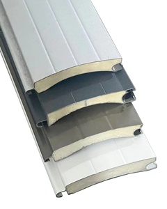 New Warehouse Insulated Aluminum Roller Shutter <strong>Doors</strong> Industry Security Automatic Wooden Grain <strong>Roll</strong> up Garage <strong>Door</strong> Cheap <strong>Prices</strong> - Product Image 2