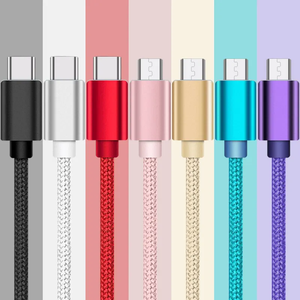Neuerscheinung 1m <span class=keywords><strong>2m</strong></span> 3m Nylon-Geflochtenes <span class=keywords><strong>Android</strong></span>-Kabel 5V2A Micro Typ B <span class=keywords><strong>USB</strong></span>-Kabel für Samsung - Product Image 4