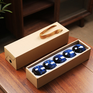 แก้วกาแฟเซรามิกสไตล์ญี่ปุ่นขนาด 110 มล. ขายส่ง แก้วกาแฟเซรามิกแบบอาหรับ ชุดถ้วยชาเซรามิกเคลือบเงาสำหรับชงชา กังฟู น้ำ ชา กาแฟ - Product Image 1