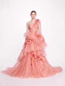 S3102L Nouvelle <span class=keywords><strong>robe</strong></span> de <span class=keywords><strong>soirée</strong></span> élégante à fleurs en trois dimensions, épaules dénudées, jupe plissée, tenue de <span class=keywords><strong>soirée</strong></span> formelle pour adultes - Product Image 1