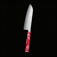 Ensemble de couteaux de cuisine HBD en acier composite faits à la main, 5 pièces, durables, tranchants, couteaux utilitaires Santoku Kiritsuke, ambidextres, octogonaux