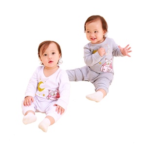 Petelulu fabbrica all'ingrosso bambini pigiama luna <span class=keywords><strong>gufo</strong></span> notte unico neonate vestiti bambini pigiameria set di <span class=keywords><strong>abbigliamento</strong></span> - Product Image 1