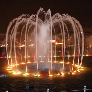 Custom Design 3D Dancing Water Fountain Show With Light Pool Musical Dancing Fountain