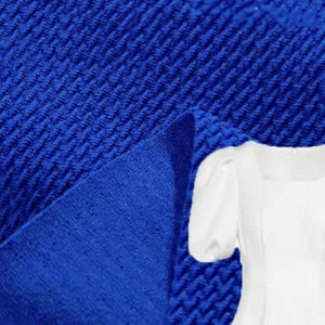 Stevige Kogel Stretch Getextureerde Spandex Polyester Spandex Gebreide Stof Baby Strikjes Headwrap Stretchy Voor Meisjes Jongens Mannen En Vrouwen - Product Image 1