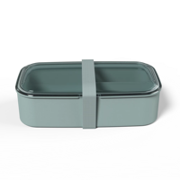 Boîtes alimentaires en plastique PP de qualité alimentaire, compatibles micro-ondes, boîte bento compartimentée, anti-fuite, boîte à lunch, logo personnalisé, fabrication OEM, vente en gros