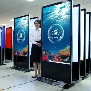 100/85/75/65/43/55 inç kapalı/açık fiyat led ekran lcd reklam ekranı ekran kiosk dijital tabela ve görüntüler totem