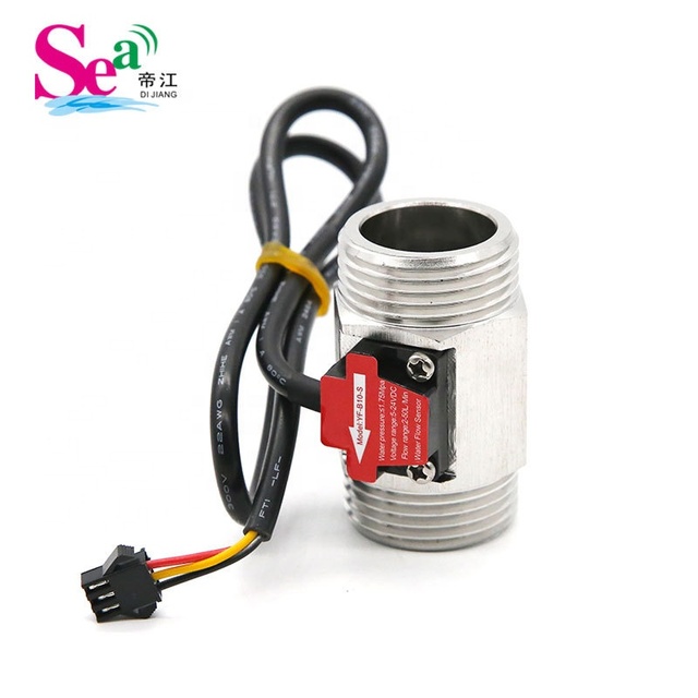 Factory Price High Quality 1 Inch YF-B10-S Stainless Steel Impeller Output NPN Pulse Counter DC3.5-24V Water Flow Sensor G1''