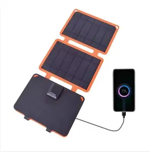 PET ETFE 18V in stock outdoor foldable portable camping solar panels with USB 3.0 port