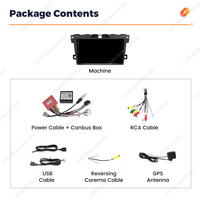 Autoradio tactile MEKEDE avec Carplay, radio FM, Android Auto 4 cœurs, 2+32 Go, multimédia automobile pour Mazda CX-7 2008-2015