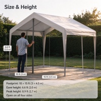 Tente de stand extérieur très populaire, structure en acier, auvent de stationnement à quatre coins en PVC, parasol pour événements de festival de la bière - Vente en gros