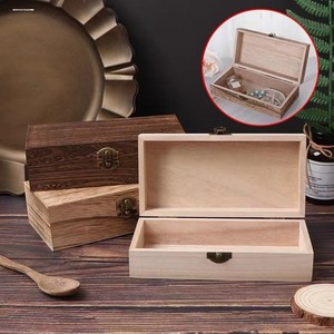 Wooden Jewelry Storage <b>Box</b> Solid Wood <b>Large</b> Capacity Necklace Ring Organizer <b>Gift</b> <b>Box</b> For Women - Product Image 3