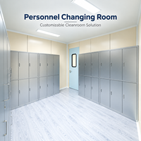 Armoire de rangement modulaire pour salle blanche, casier hygiénique en acier inoxydable pour vestiaire