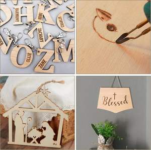 Planche de bois naturel 3MM Découpe laser de <span class=keywords><strong>contreplaqué</strong></span> commercial, bois de chêne, panneau de bois de bouleau pour l'artisanat 3D Puzzle Toys - Product Image 5